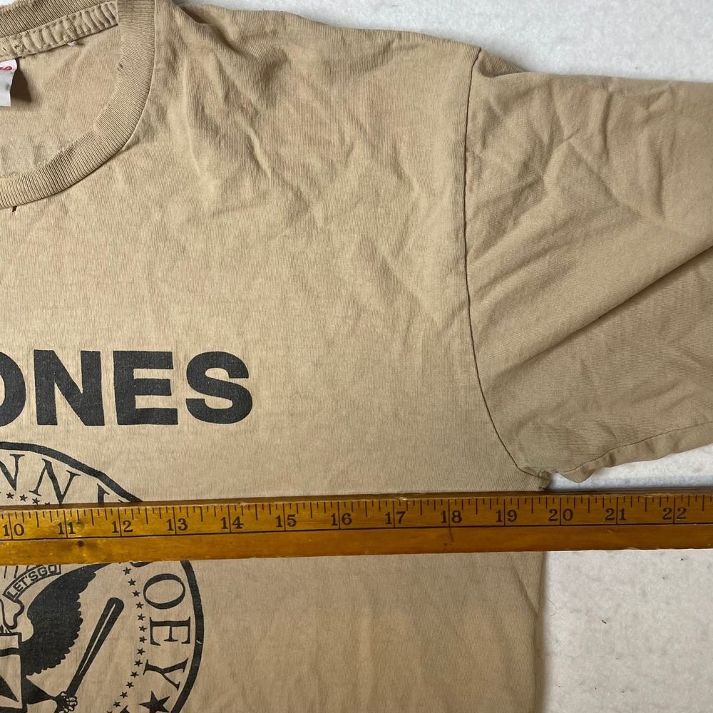 Hanes Tan Ramones Short Sleeve Tee - Picture 5 of 7